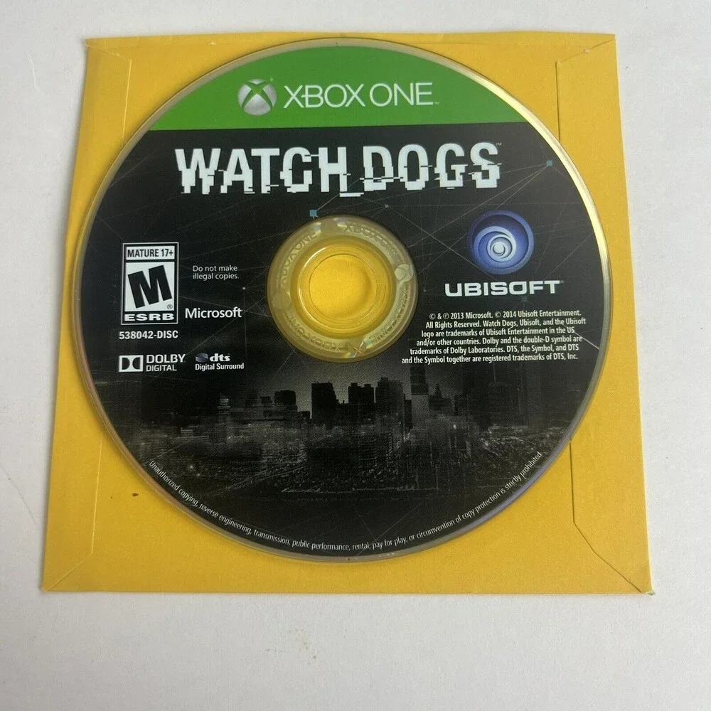 Watch Dogs (Microsoft Xbox One, 2014) Loose